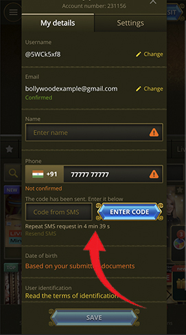 registration on Bollywood